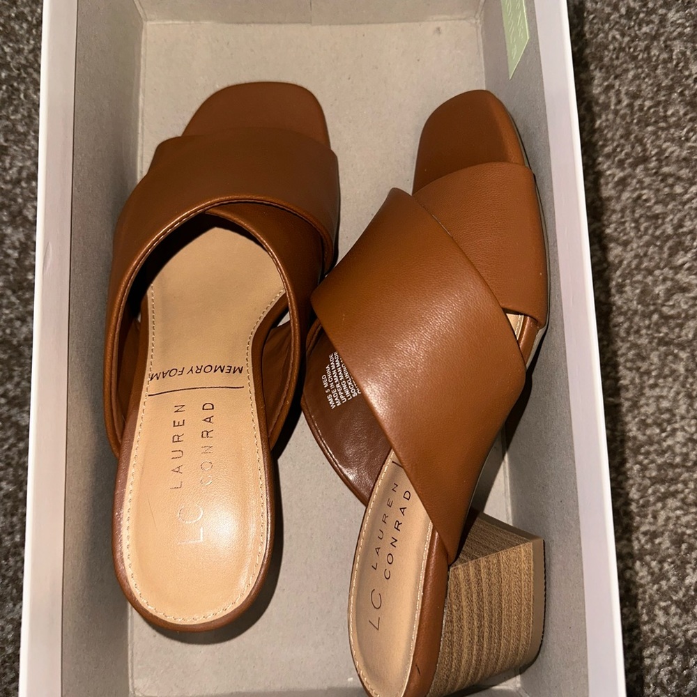 NEVER WORN. Lauren Conrad sandals/heels